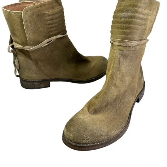 Free People Cambridge Wrap Leather suede Boots brown size 39 - Picture 3 of 16